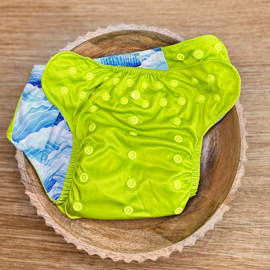 Lime | Reusable Swim Diaper | Athletic Wicking Jersey 3.0