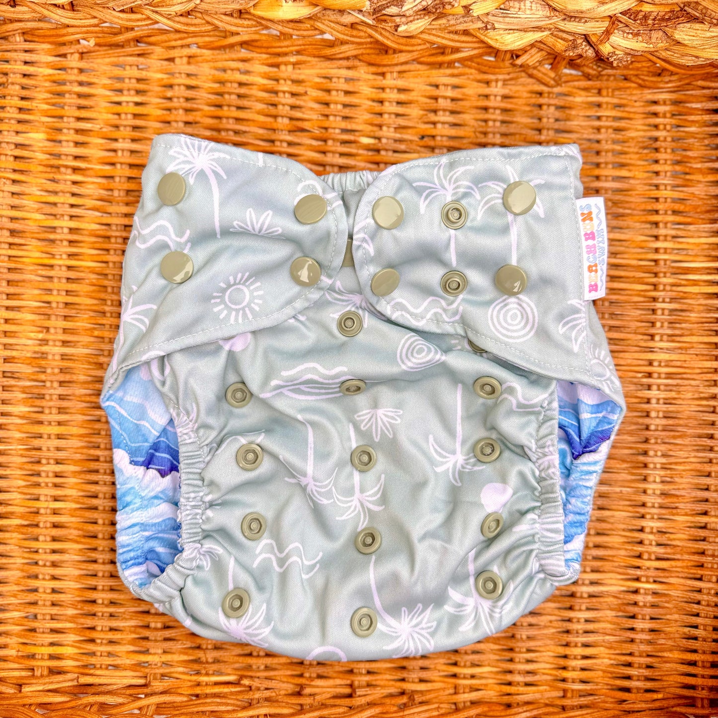 Boho Breeze | Reusable Swim Diaper | Athletic Wicking Jersey 3.0