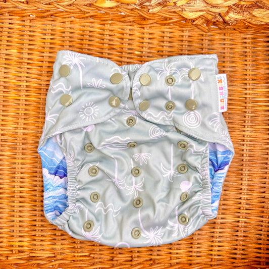 Boho Breeze | Reusable Swim Diaper | Athletic Wicking Jersey 3.0