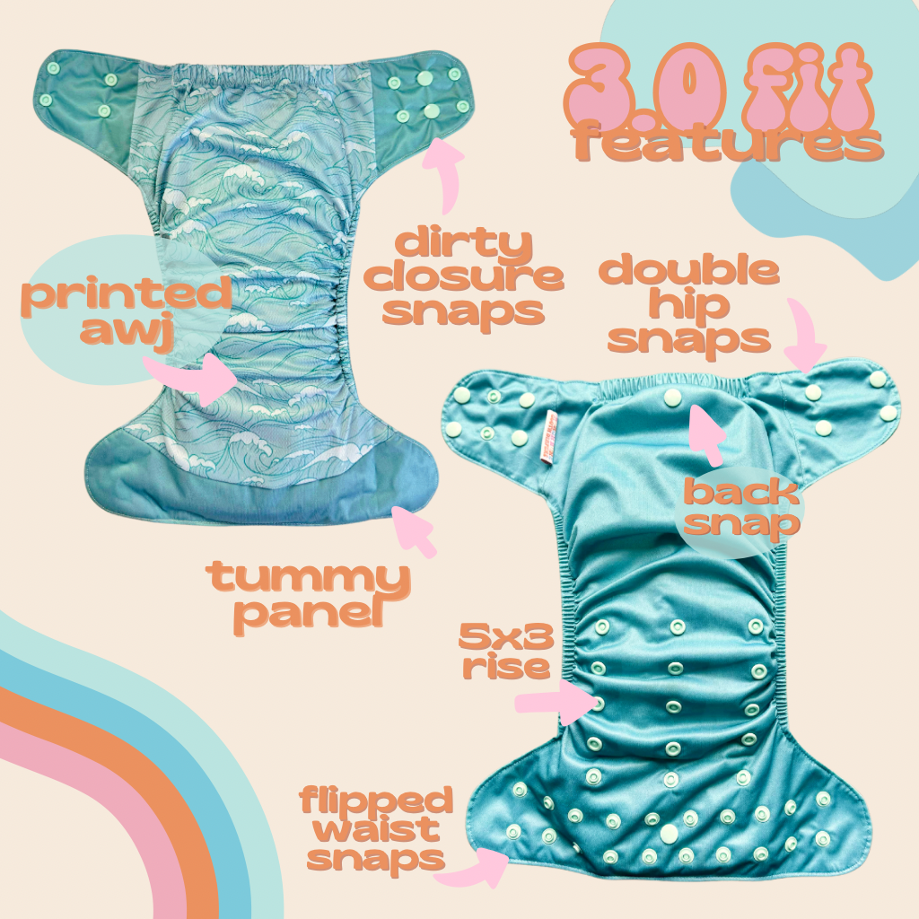 Enchanted Nooks |Pocket Cloth Diaper | Athletic Wicking Jersey