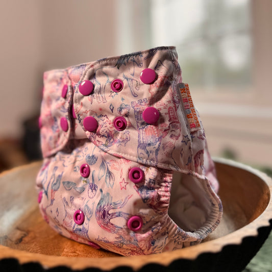 Ella |Pocket Cloth Diaper | Athletic Wicking Jersey
