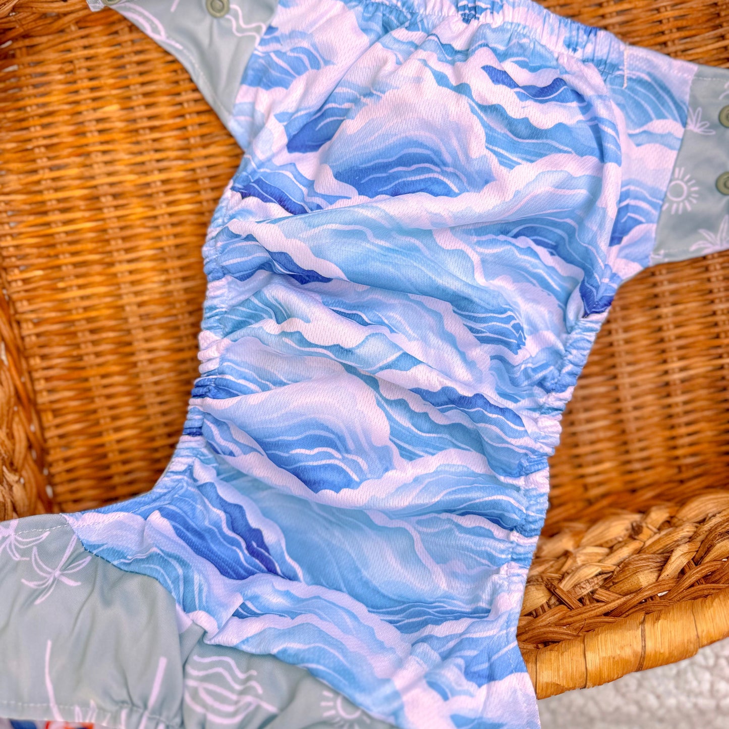 Boho Breeze | Reusable Swim Diaper | Athletic Wicking Jersey 3.0