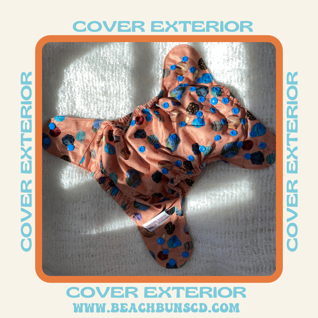 OS Diaper Cover - Extraterrestrial Space Grey