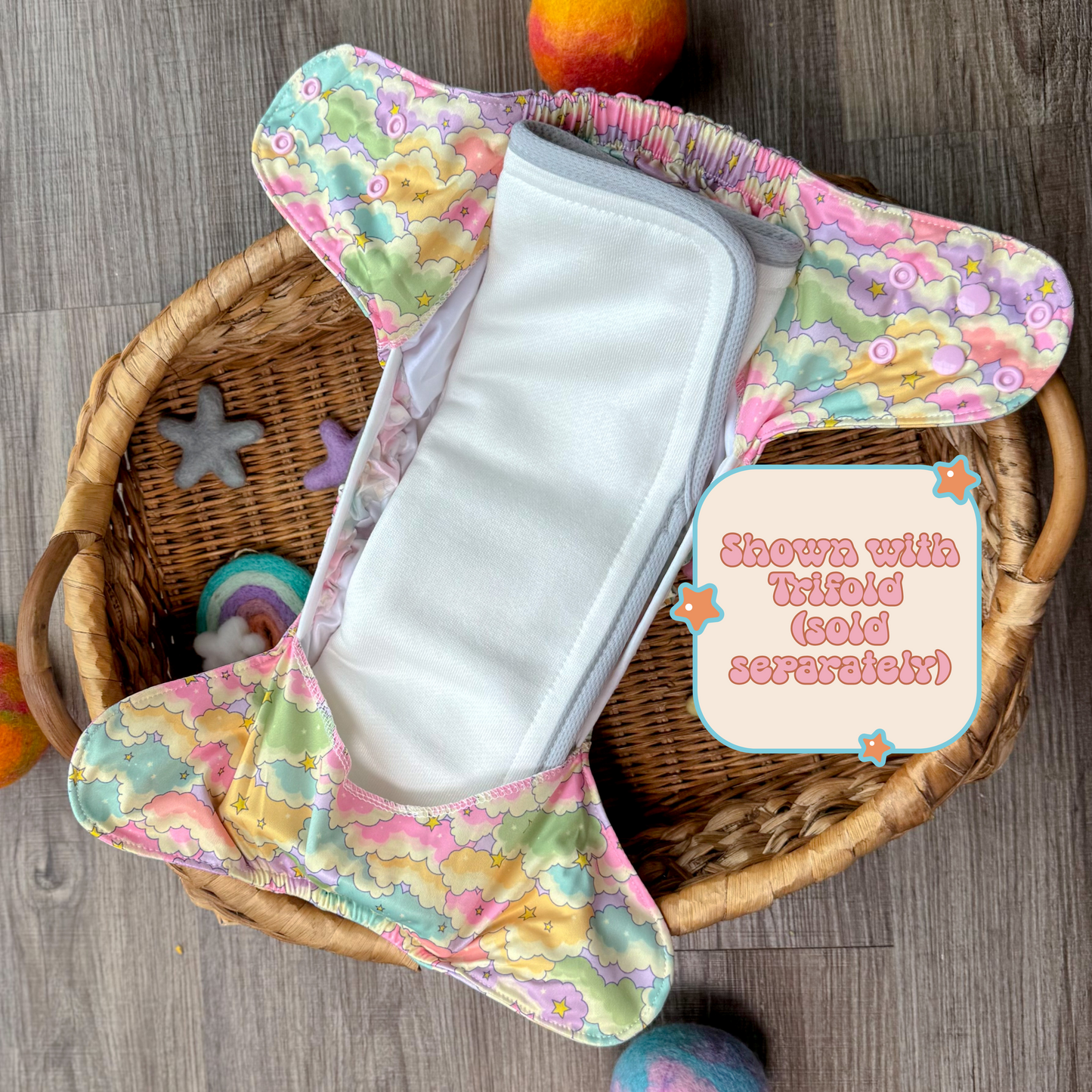 AS IS DELAM RISK** Daydreams | Cloth Diaper Cover