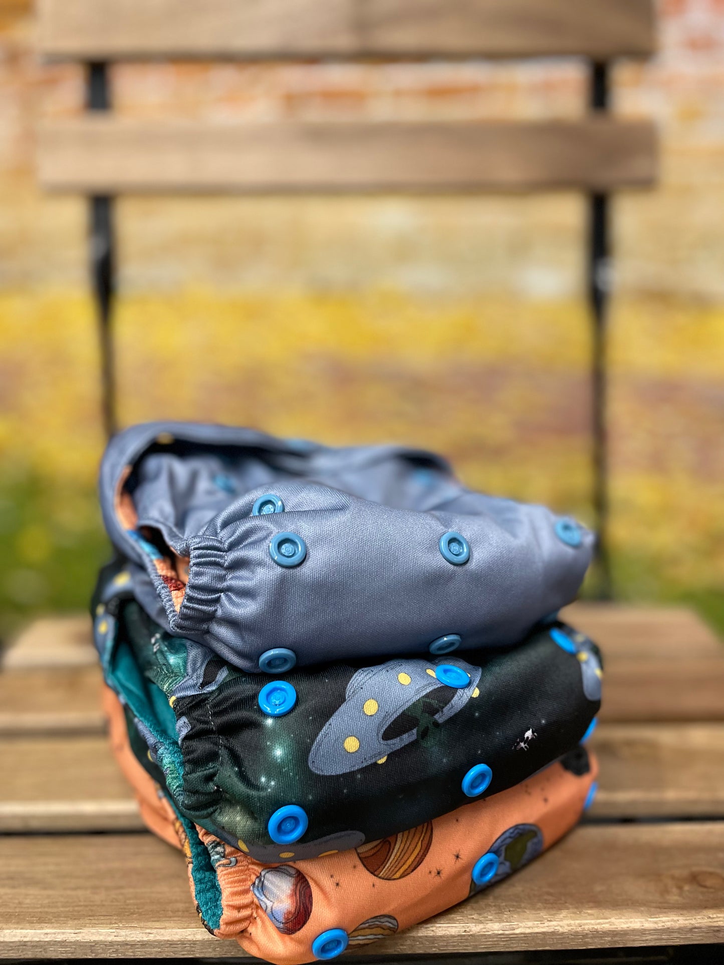 Space Gray One Size Pocket Diaper AWJ 2.0 - Extraterrestrial Collection
