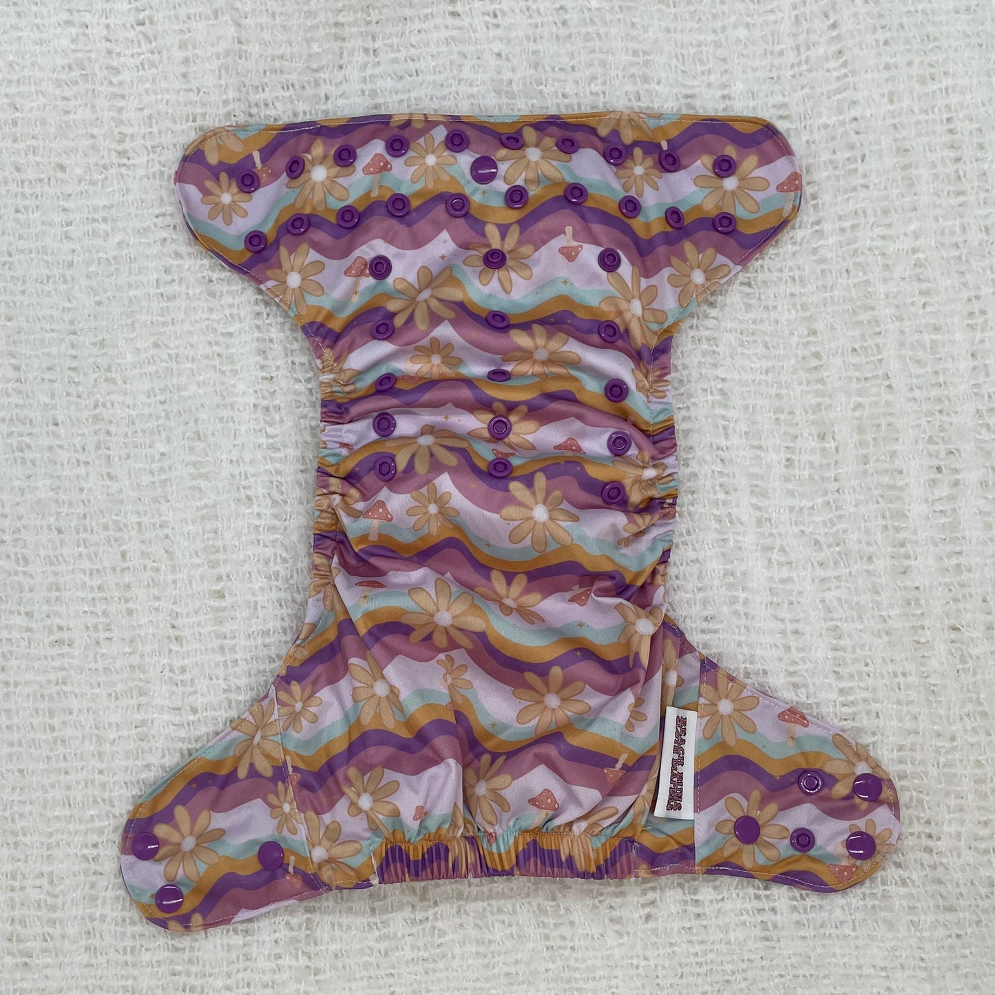 Groovy Mushrooms One Size Pocket Diaper AWJ 2.0 - Groovy Unicorn Magic Collection