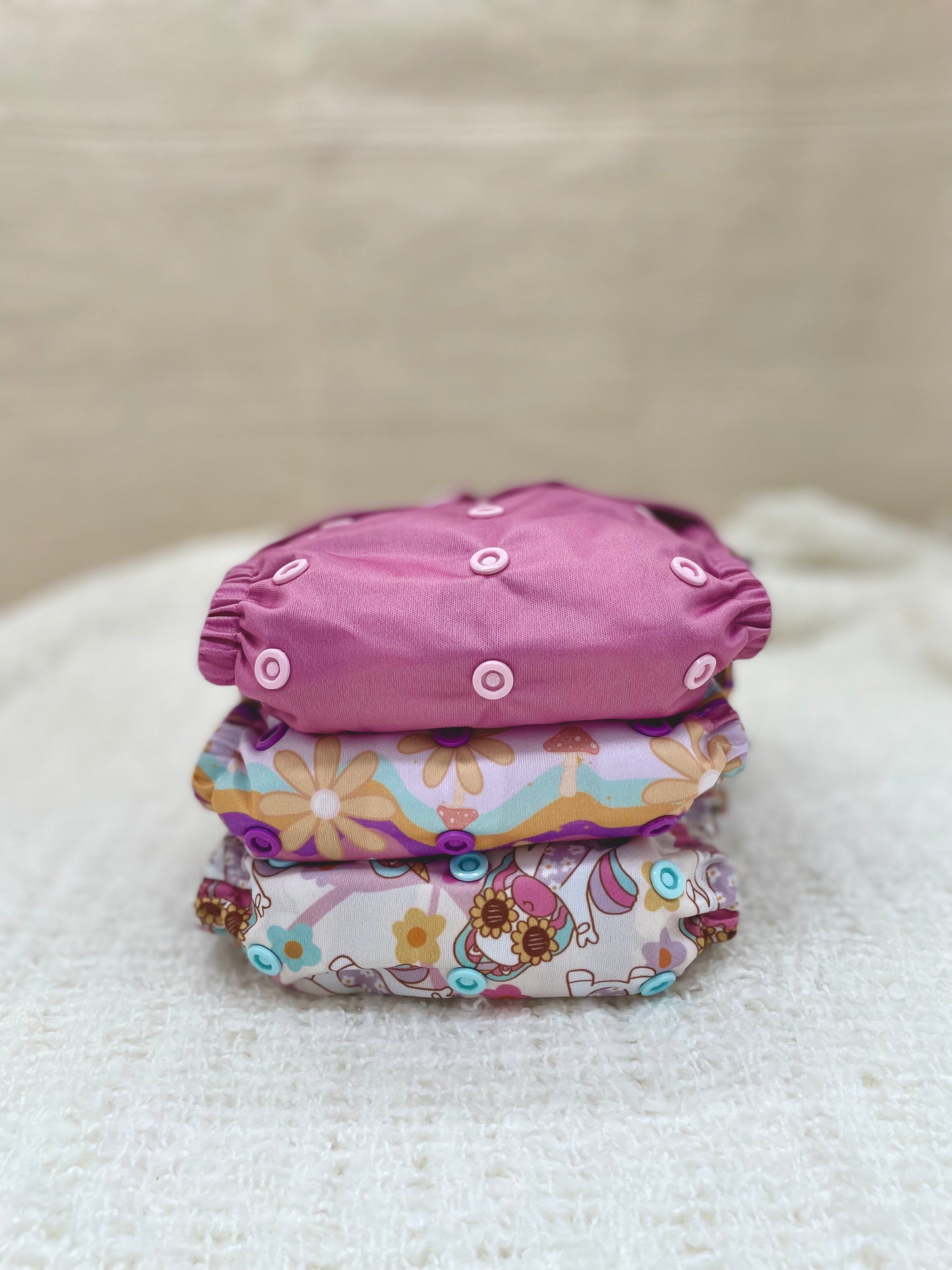 Unicorn Pink One Size Pocket Diaper AWJ 2.0 - Groovy Unicorn Magic Collection
