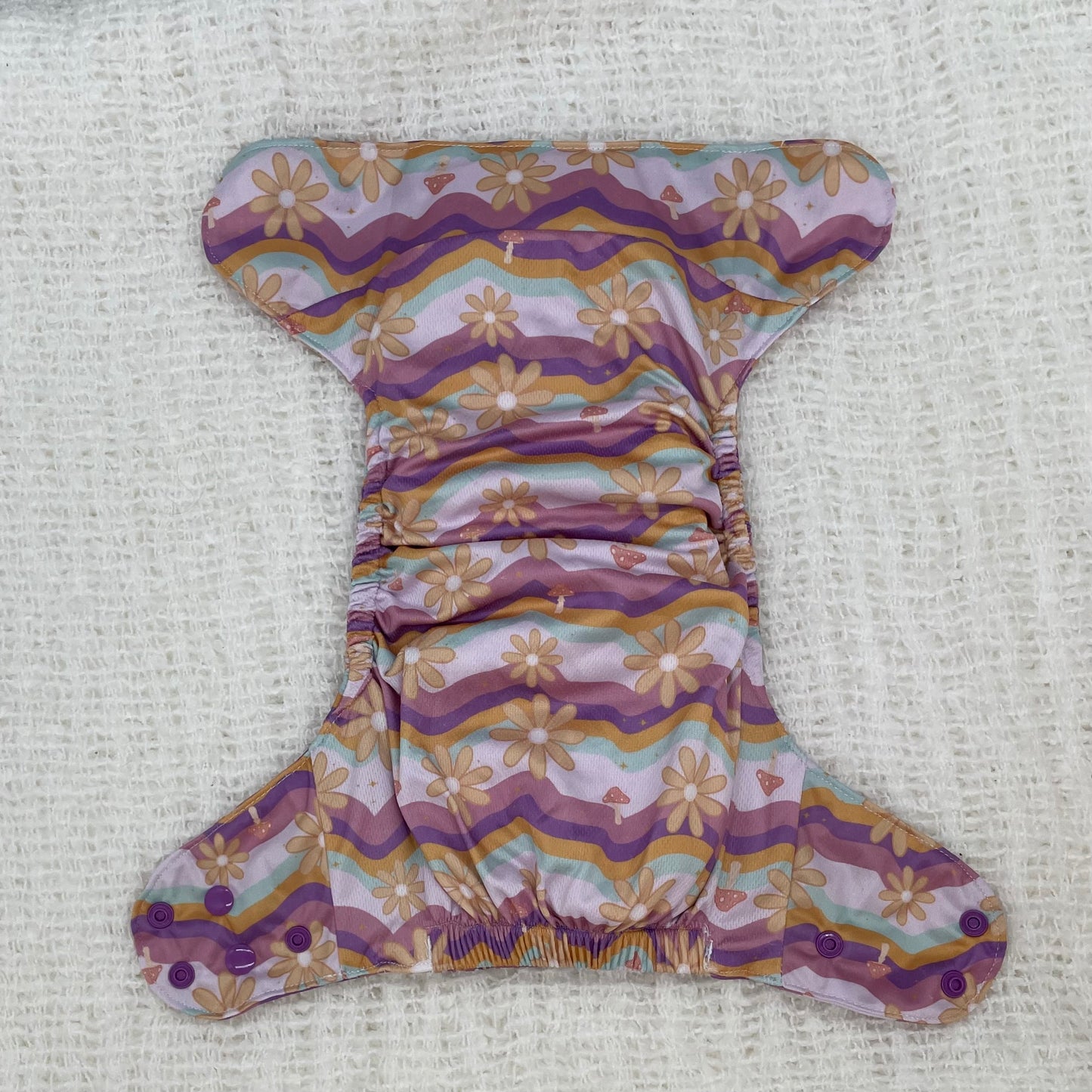 Groovy Mushrooms One Size Pocket Diaper AWJ 2.0 - Groovy Unicorn Magic Collection