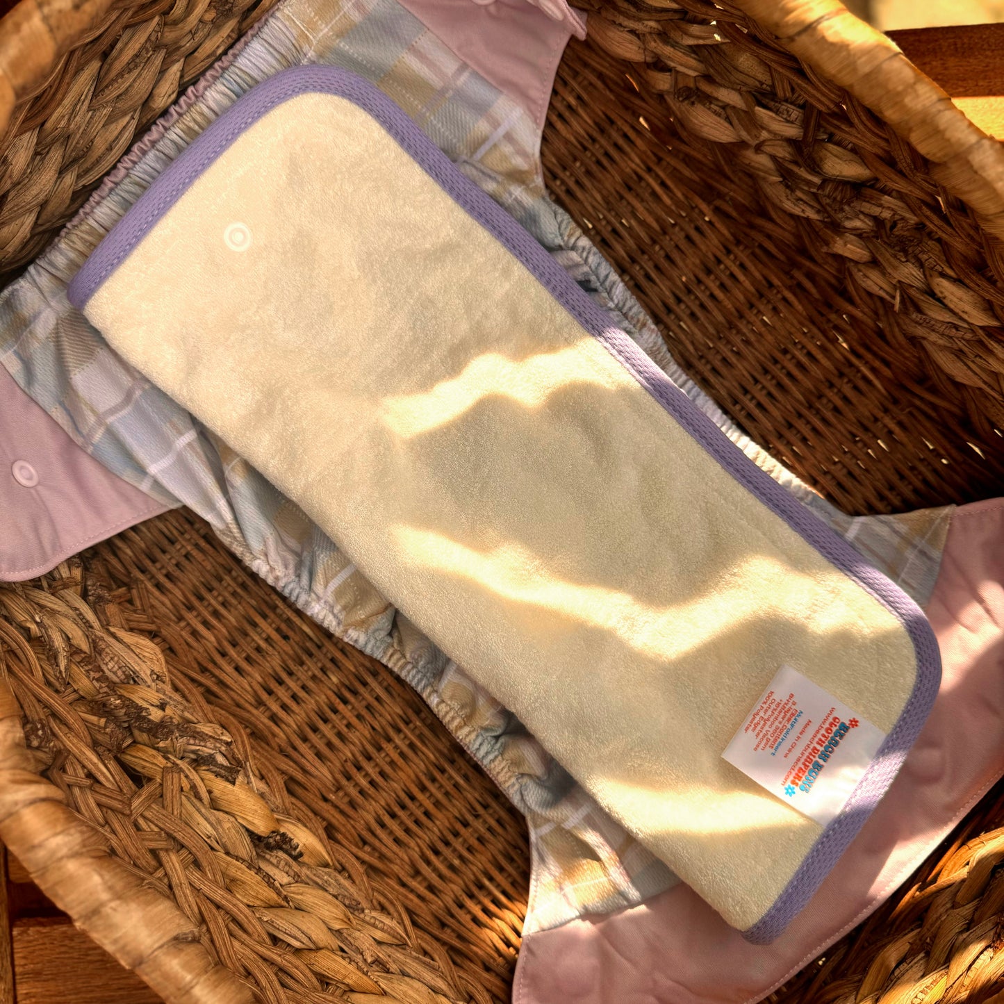MultiFold 3-Layer | Bamboo Terry Cloth Diaper Insert | Bifold to Trifold