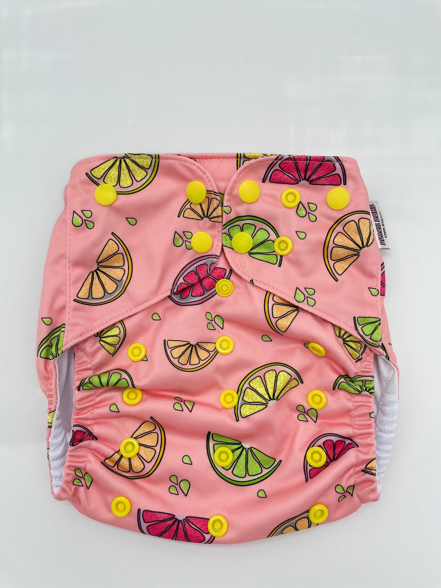 Citrus Squeeze One Size Pocket Diaper AWJ (Athletic Wicking Jersey)