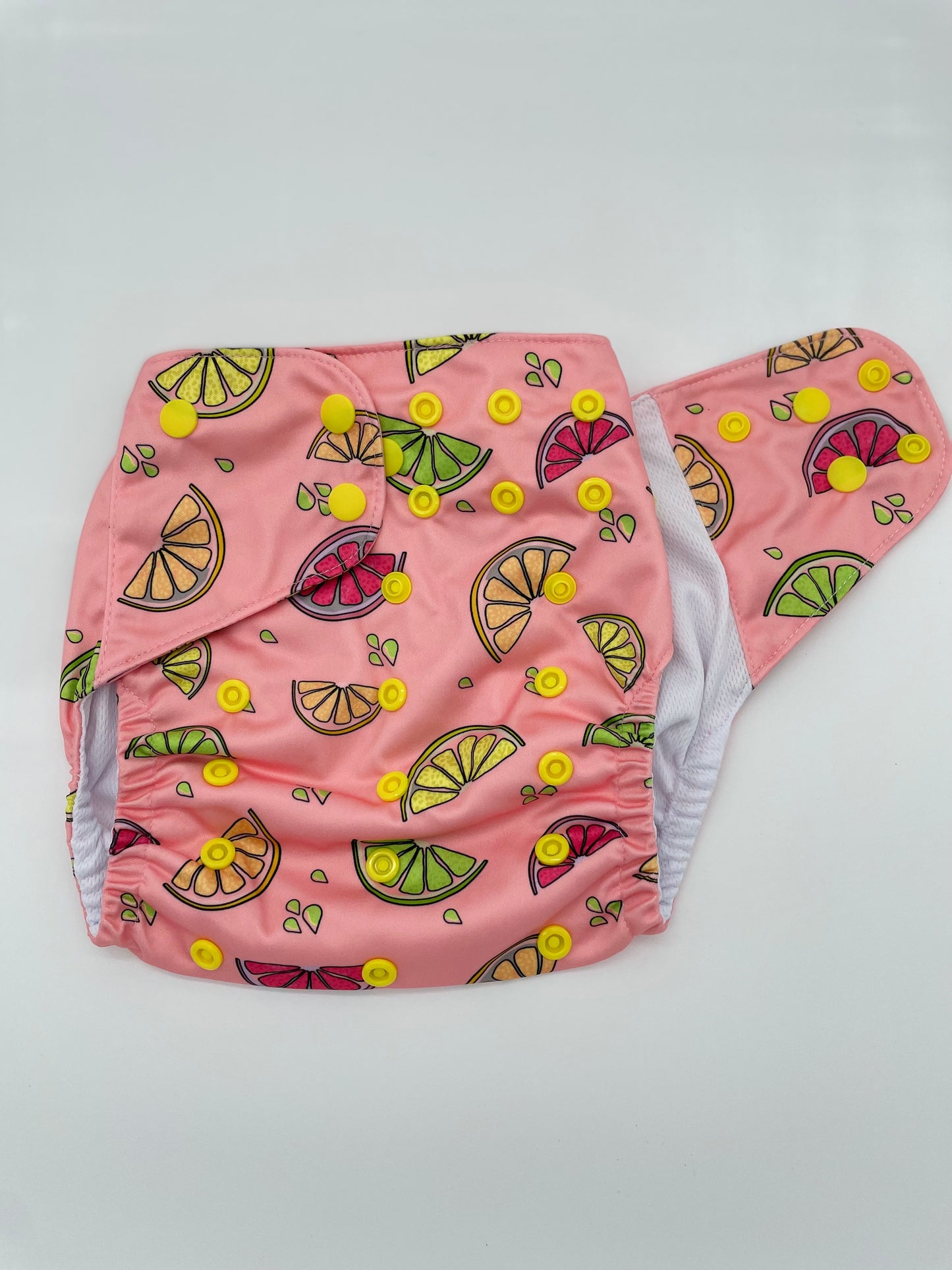 Citrus Squeeze One Size Pocket Diaper AWJ (Athletic Wicking Jersey)