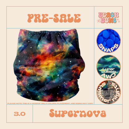 Supernova |Pocket Cloth Diaper | Athletic Wicking Jersey 3.0