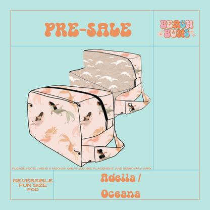 Adella / Oceana | Fun Size Cloth Diaper Pod (Reversible)
