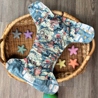 Magical Adventure 💙 Storm | Pocket Cloth Diaper | Athletic Wicking Jersey