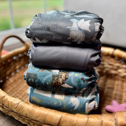 Magical Adventure 💙 Storm | Pocket Cloth Diaper | Athletic Wicking Jersey