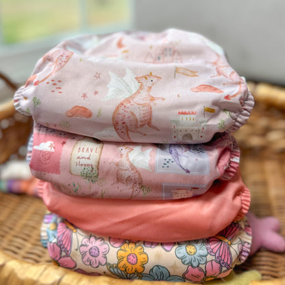 Magical Adventure 💕 Blush | Pocket Cloth Diaper | Athletic Wicking Jersey