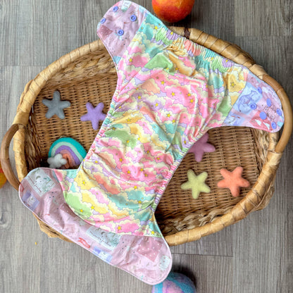Magical Adventure 💕 Blush | Pocket Cloth Diaper | Athletic Wicking Jersey