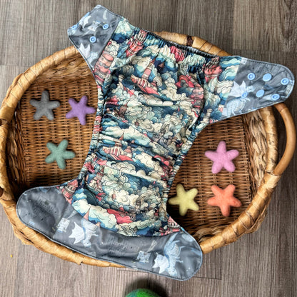 Finn | Pocket Cloth Diaper | Athletic Wicking Jersey