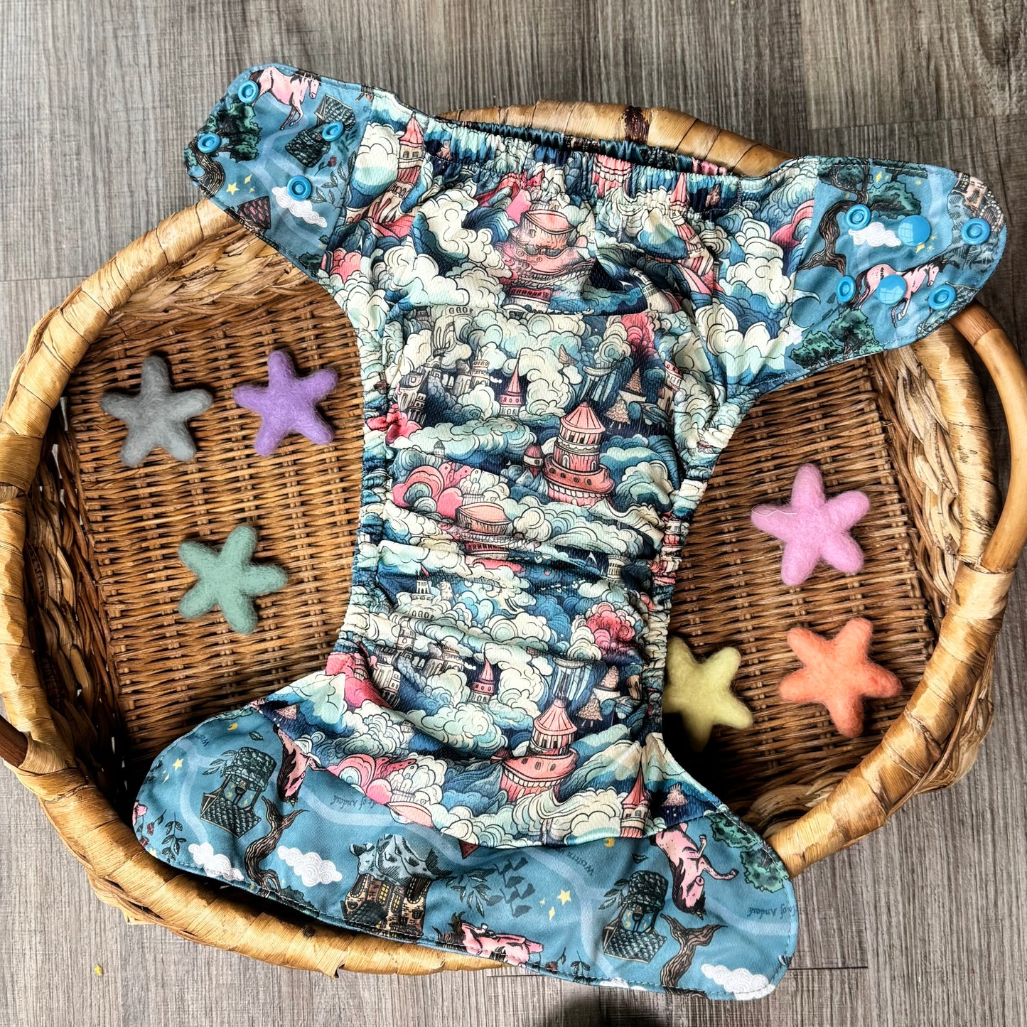 Realm of Magic | Pocket Cloth Diaper | Athletic Wicking Jersey