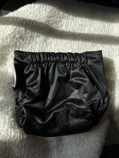 Cloth Diaper Cover - Into The Abyss (all black)