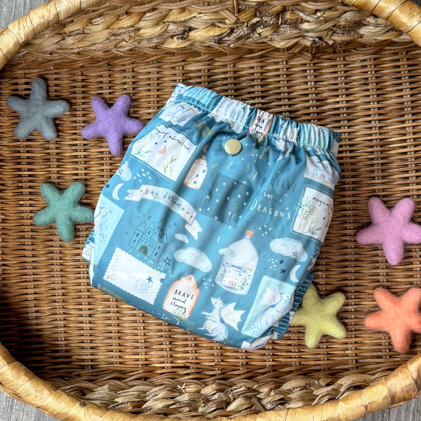 Magical Adventure 💙 Storm | Pocket Cloth Diaper | Athletic Wicking Jersey