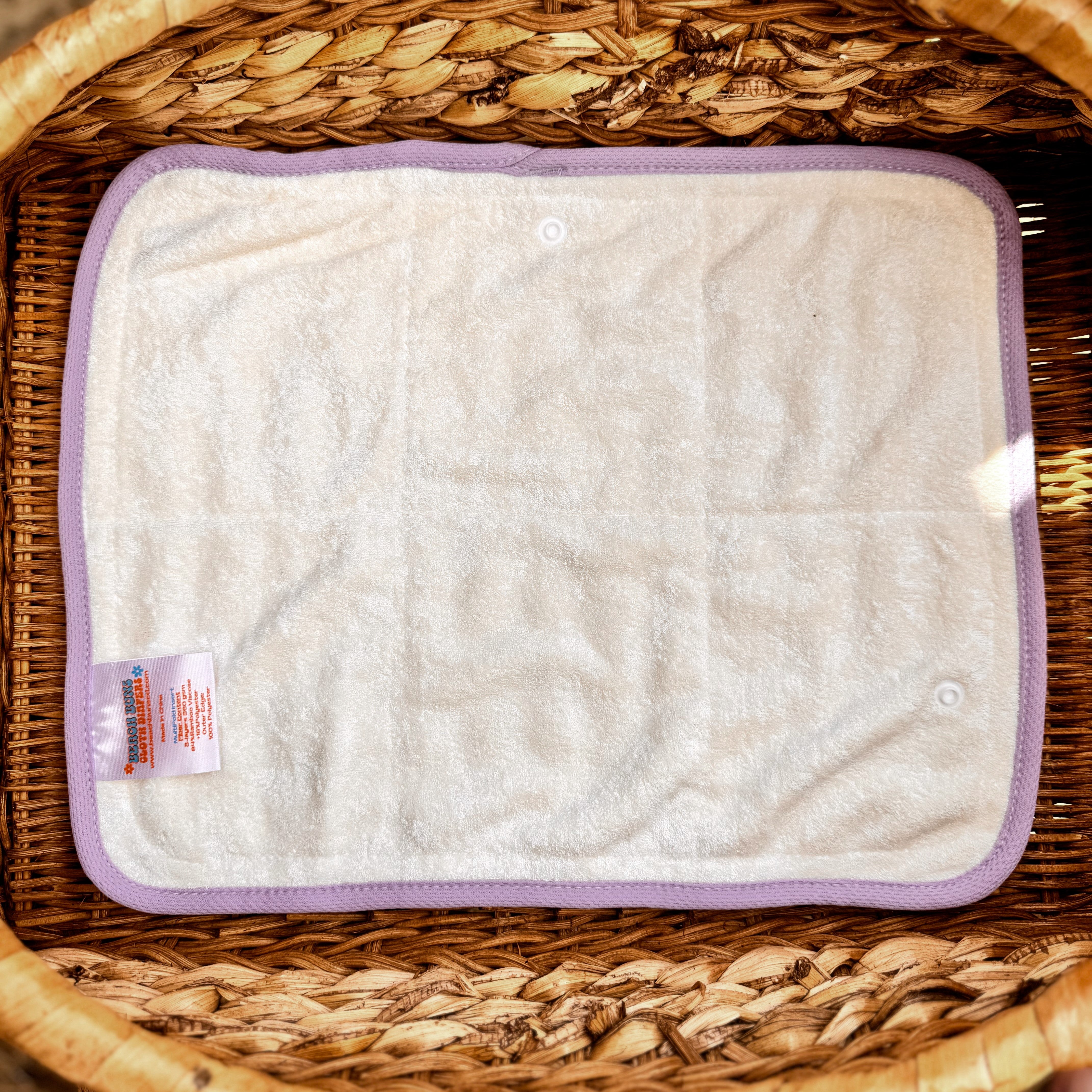 MultiFold 3-Layer | Bamboo Terry Cloth Diaper Insert | Bifold to Trifo ...
