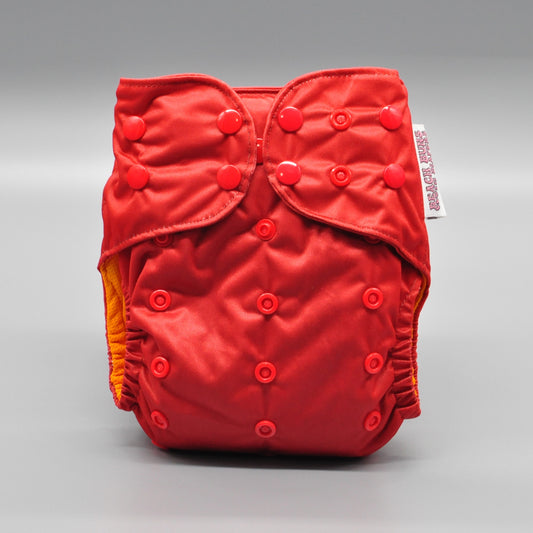 Rudolph Red |Pocket Cloth Diaper | Athletic Wicking Jersey 2.0
